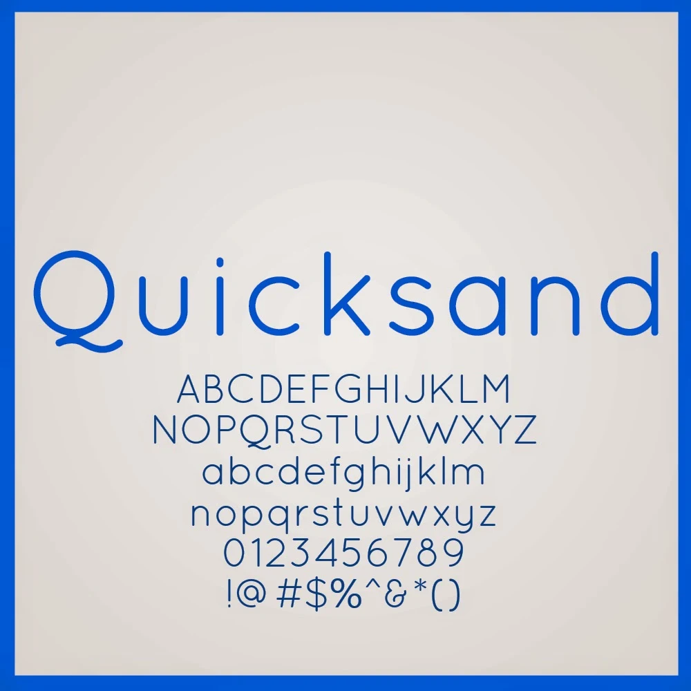 تحميل خط Quicksand مجانا { خطوط } quicksand