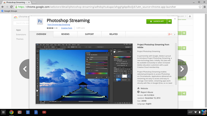 streaming ps in the chrome store.0