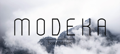 تحميل خط modeka font { خطوط } f