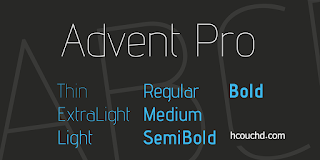 advent pro font 1 big
