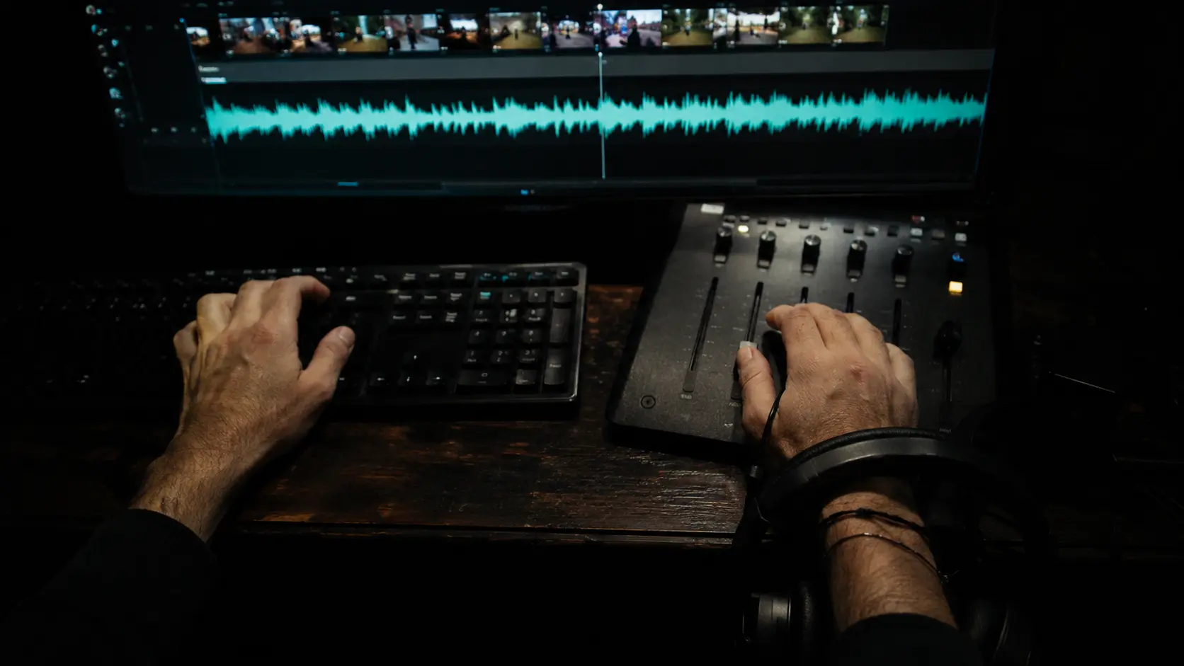 تعديل ومزج المسارات الصوتية في برنامج بريمير برو