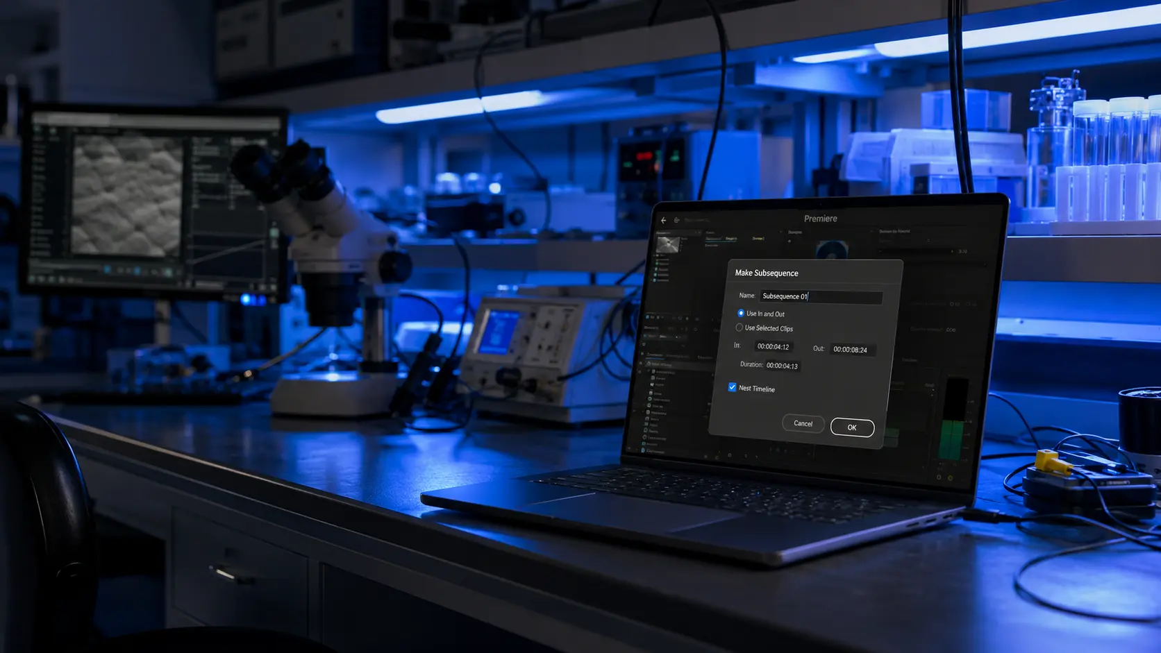 طريقة دمج المقاطع وحل مشاكل الصوت في Premiere Pro