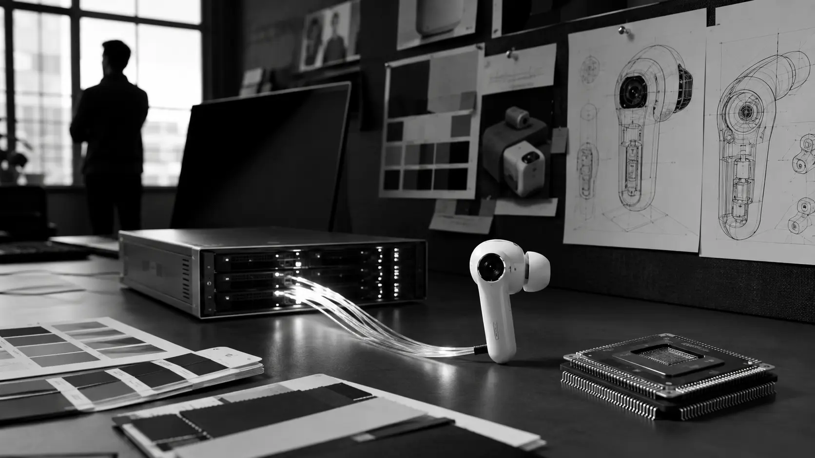 تصميم AirPods المستقبلي مع الكاميرات