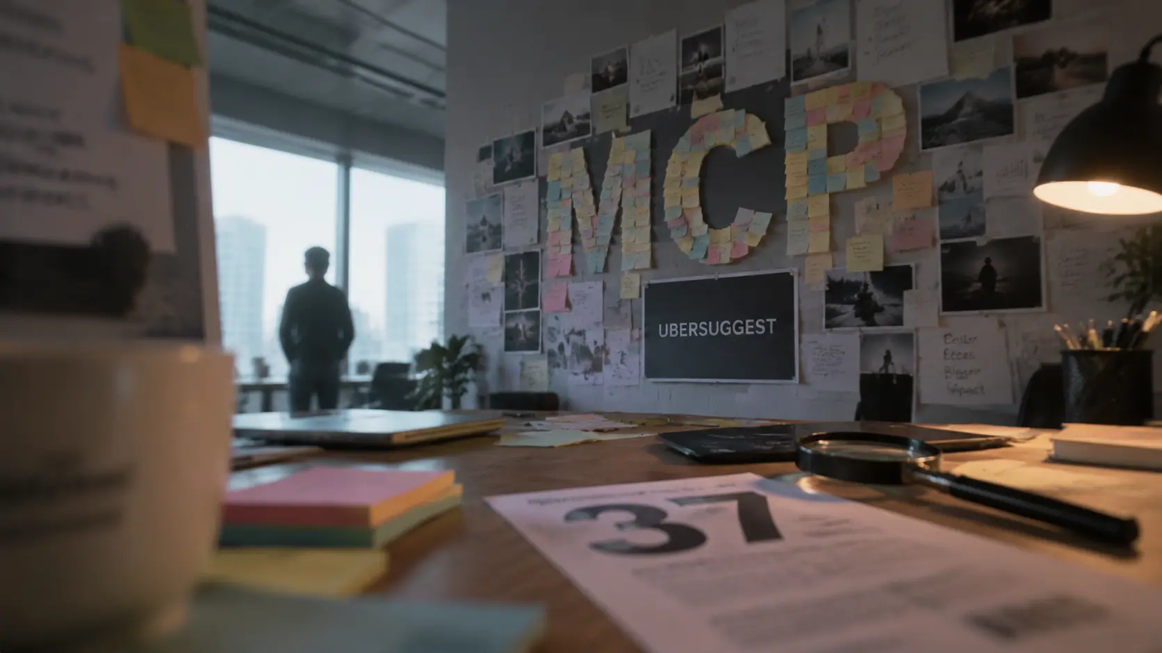 مخطط توضيحي لبروتوكول MCP وكيفية ربطه بين الذكاء الاصطناعي وأدوات السيو